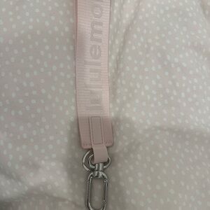 Flush pink never lost keychain
